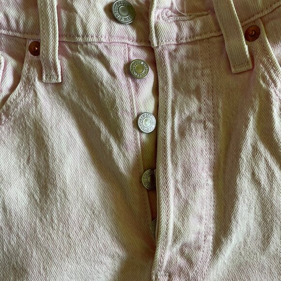 COPY - Levis 501 skinny pink acid wash jeans size 26 - Picture 4 of 7